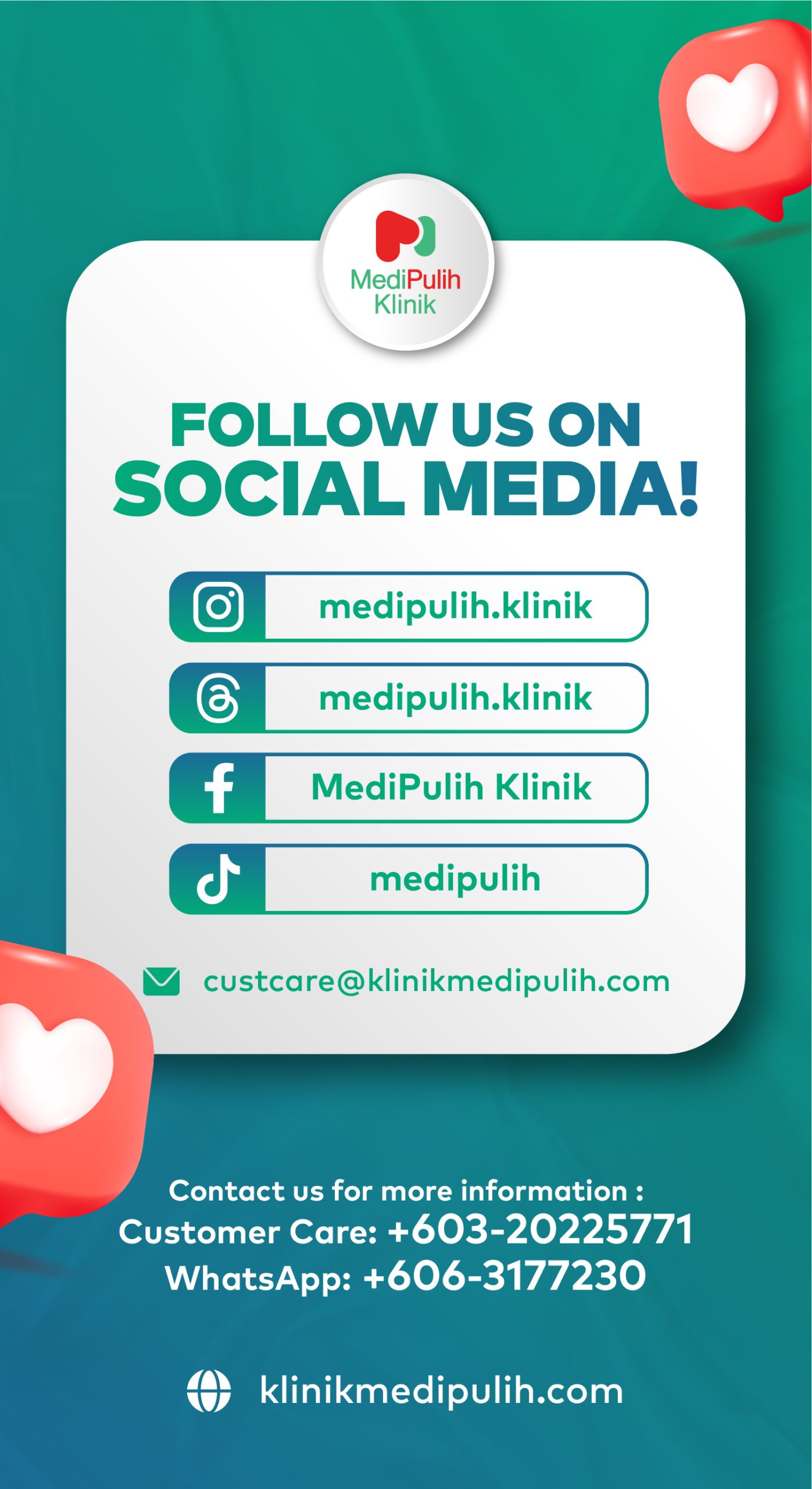 MediPulih Klinik Poster